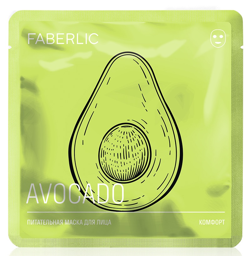 Питательная тканевая маска для лица с авокадо Фаберлик